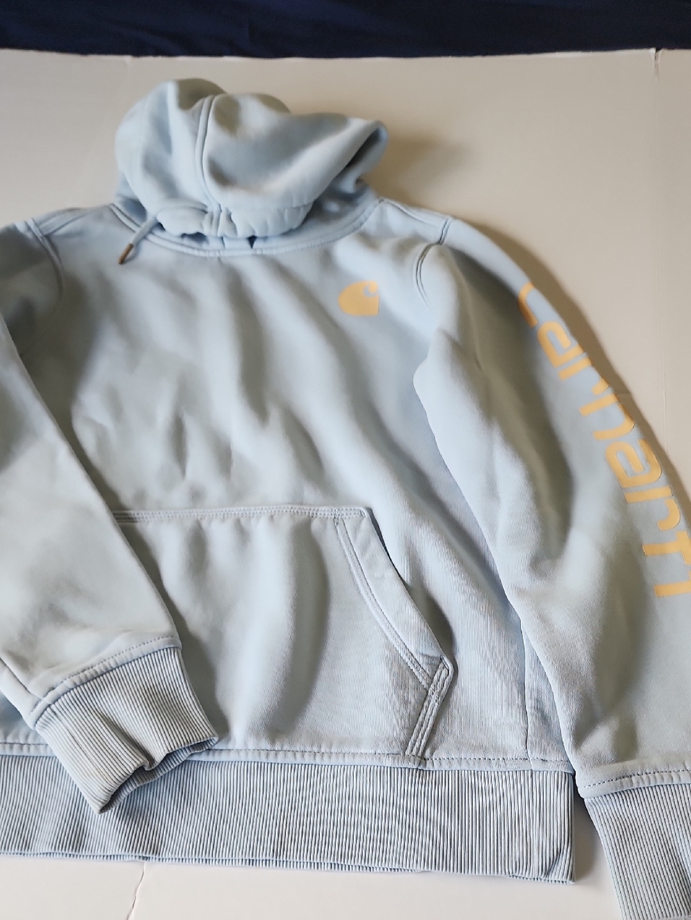 Carhartt Classic Relaxed Fit Hoodie, Light Blue, Size S
